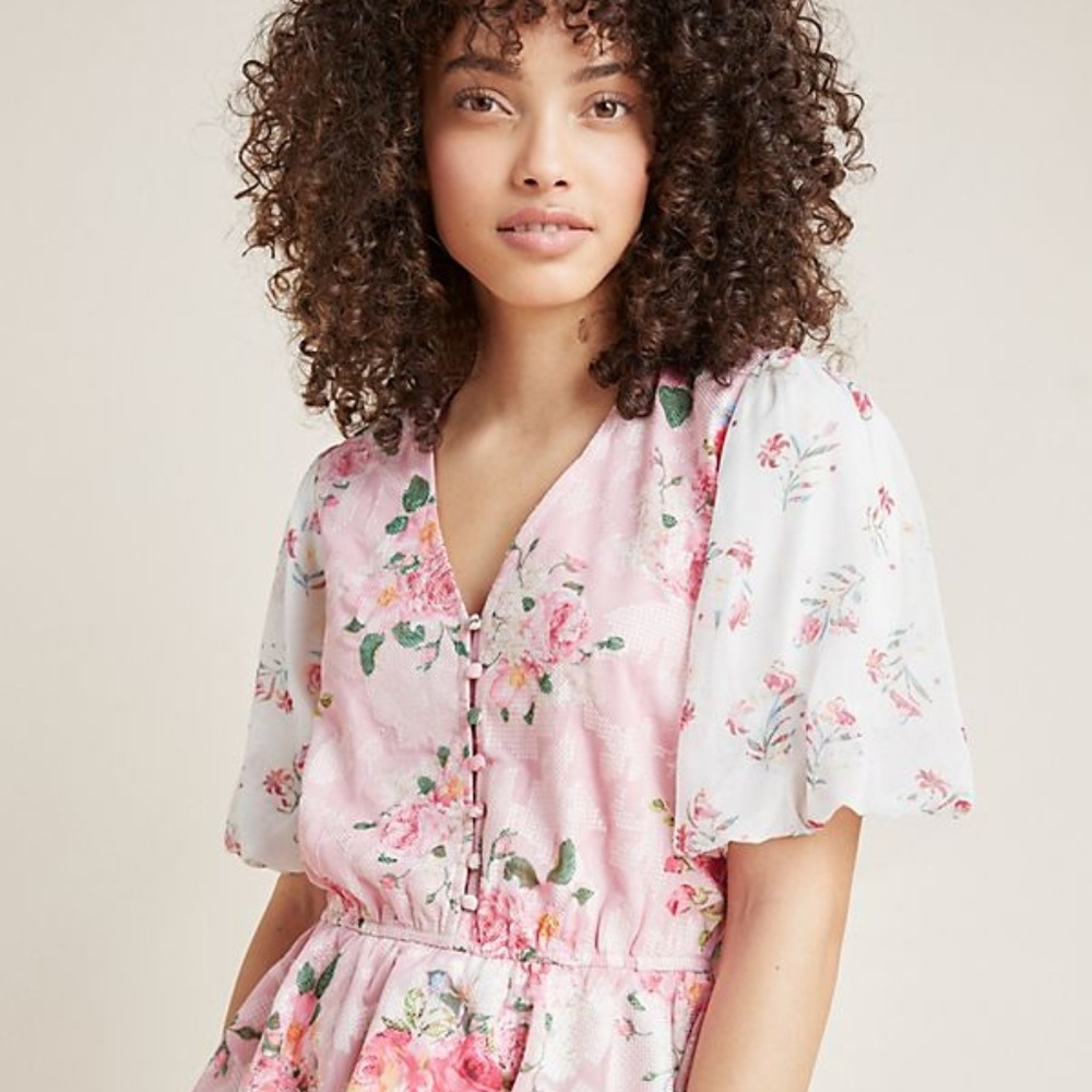 NWT Anthropologie Rose Garden Blouse